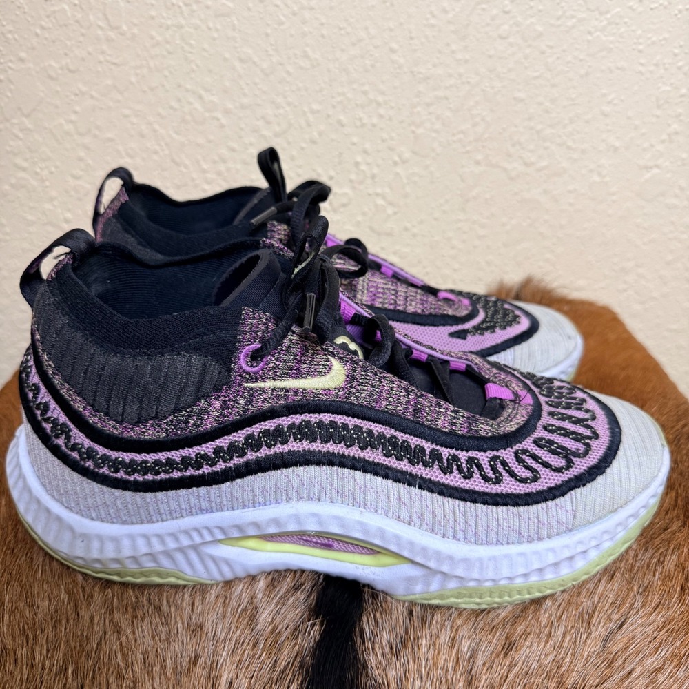 Nike Cosmic Unity 3 DV2757-500 Mens 8 Basketball Shoes rush Fuschia Lemon‎ Twist - Picture 4 of 8